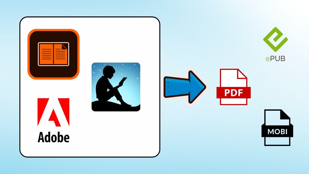 How to convert library e-books to PDF